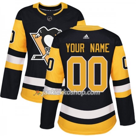 Nainen NHL Pittsburgh Penguins Custom Adidas 2017-2018 Musta Authentic